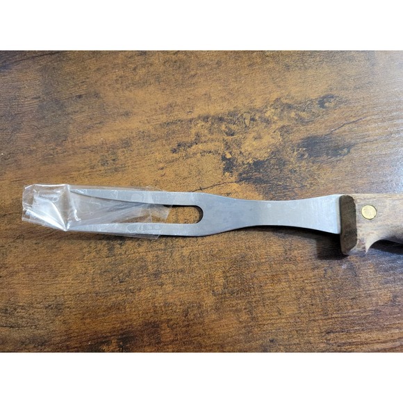 Vintage 2-Prong Serving Fork w/Wooden Handle - 10” Length - Picture 3 of 7